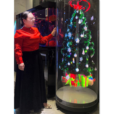 65cm 768LED হ্যালোইন হলোগ্রাম প্রদর্শন ফ্যান প্রজেক্টর 4K 3D হলোগ্রাম প্রজেক্টর হোলোগ্রাম অ্যাপ্লিকেশন সহ উত্সব প্রদর্শন