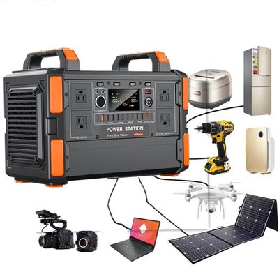 2025 গরম বিক্রয় 1200W পাওয়ার স্টেশন LiFePO4 ব্যাটারি ব্যাংক মোবাইল পোর্টেবল পাওয়ার স্টেশন 1000W সৌর জেনারেটর হোম পাওয়ার সাপ্লাই জন্য