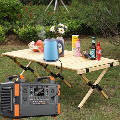 주문 재충전 가능한 백업 전력 라이프포4 배터리 태양 발전기 1200W 휴대용 발전소 600wh 태양 전력 은행 야외 캠핑용 온라인 제조