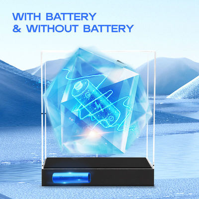 3D 홀로그램 LED 팬 크리스마스 20CM 고해상도 아크릴 보호 덮개 실내 사용 빠른 배달 슈퍼마켓 바 OEM