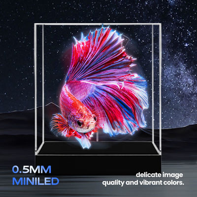 سرویس سفارشی 3D هولوگرام فن LED نمایش تکنولوژی 5V 3A ولتاژ ورودی نمایش رزولوشن