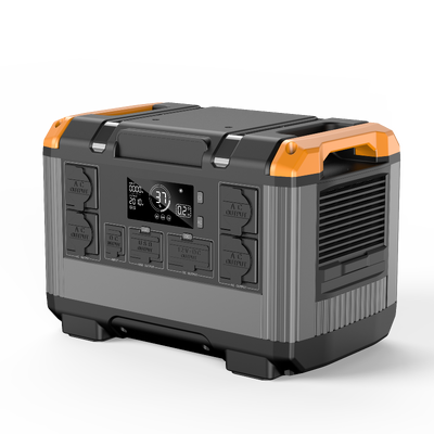 2400W 2016Wh LiFePO4 Portable Power Station,1.5H Fast Charging UPS Solar Generator for Camping RV Home Blackout